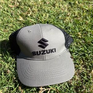 Men's Gray and Black Mesh Trucker Hat